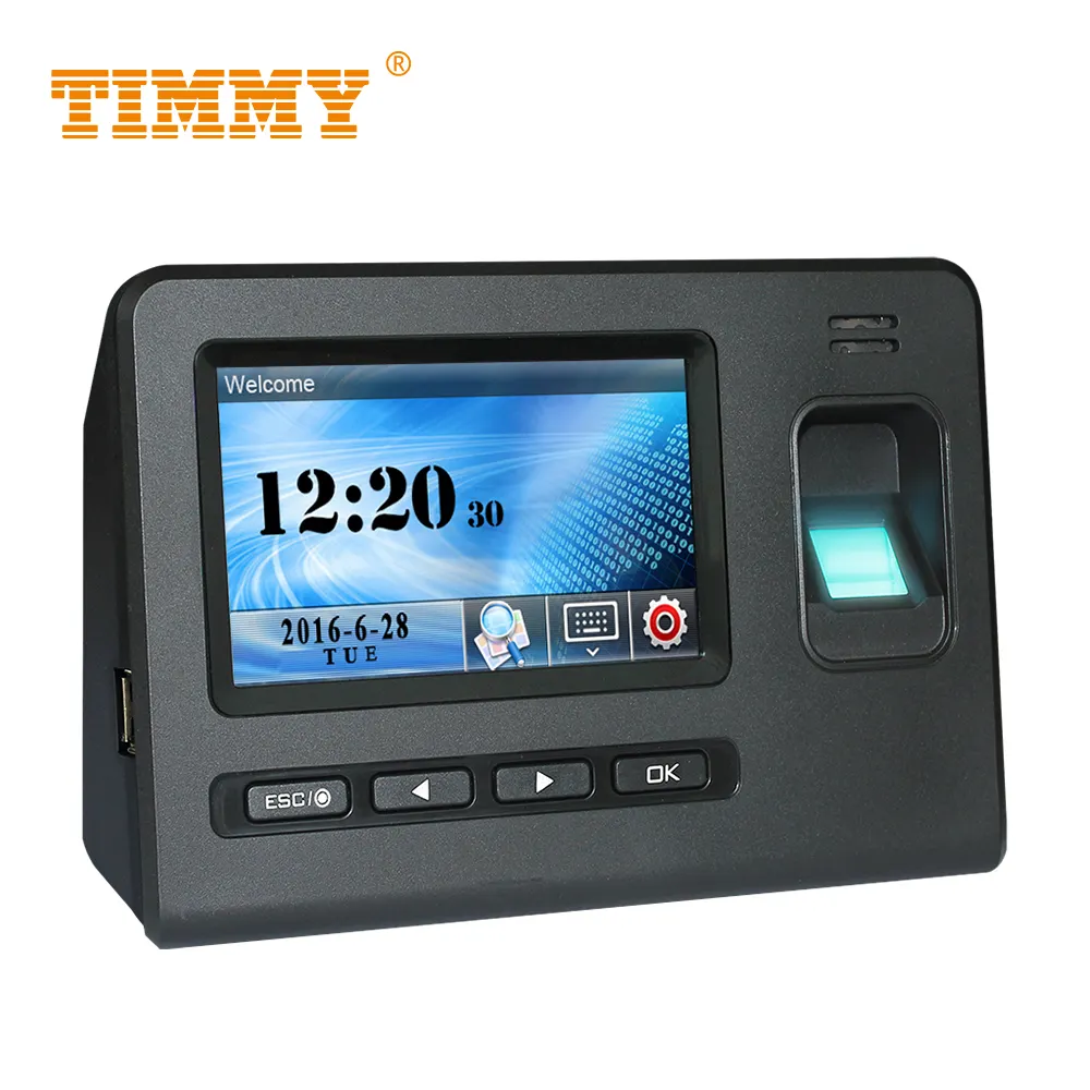 TIMMY 4.3インチTouch Screen Wifi Cloud APP Based Finger Print Attendance System With 4グラムsim