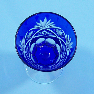 We have in stock beautiful carved short stem wine glass cup color Cup glass - Product Image 5