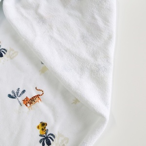 Nhà Máy Bán Hàng Tùy Chỉnh In Kỹ Thuật Số Phim Hoạt Hình Thiết Kế 95% <span class=keywords><strong>Cotton</strong></span> 5% Spandex Pháp Terry Vải Dệt Kim Cho Áo Sơ Mi Túi Bìa Chàng Trai - Product Image 6