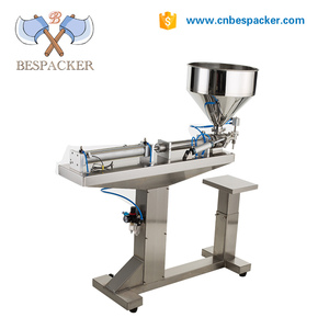 Bespacker Y1WLD Rumania piso tipo pistón líquido pasta sola cabeza doble aceite jugo máquina de llenado - Product Image 2