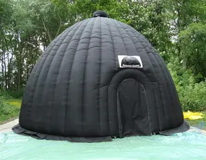 black inflatable stratosphere projection dome tent education inflatable sky planetarium dome for sale