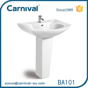 רצפת מוצר סינית רכוב פורצלן בעבודת יד לשטוף האגן רצפת חדר רחצה קרמי יד כיור - Product Image 2