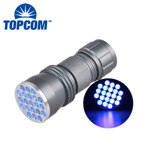 TOPCOM 21 LED <span class=keywords><strong>UV</strong></span> Luce Nera 395nm 3 w <span class=keywords><strong>21LED</strong></span> <span class=keywords><strong>UV</strong></span> Ultra Viola Torcia Elettrica Per Rilevatore di Urina di Gatto