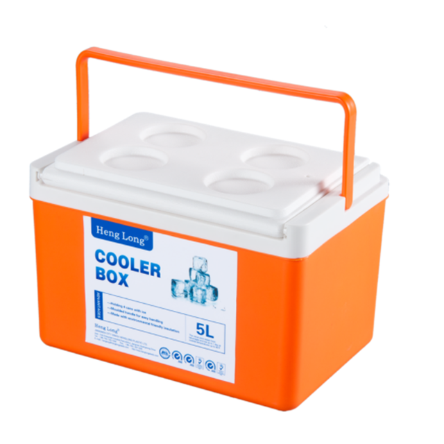 Food Grade 5L/13L/15L/30L  Plastic Portable Picnic Cooler Box , Orange