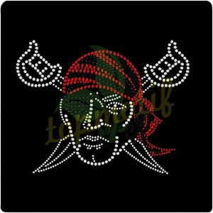 Pirate, homme, personnalisé de transfert de strass motif correctif pour les vêtements - Product Image 1