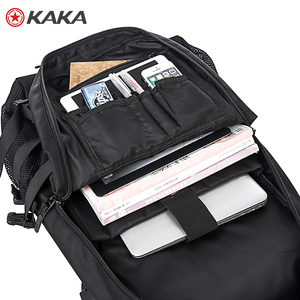 Kaká personalizado impermeable moda al aire libre del viaje del equipaje portátil bolsas mochila hombres con cremallera armario - Product Image 6