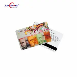 偏移 4C 印刷光面成品磁条卡，忠诚卡，折扣卡