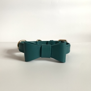 Twinsis Progettato Pet regalo di Qualità Premium Reale di Cuoio Dell'animale Domestico Collare Del Legame di Arco/Dog Neck Strap - Product Image 6