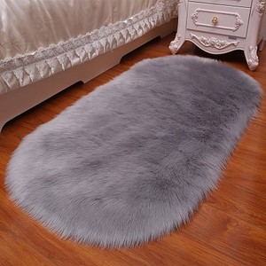 Tappeto in pelliccia di montone sintetico morbido e confortevole in stile moderno <span class=keywords><strong>per</strong></span> soggiorno - Product Image 3