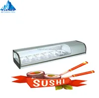 Affichage d'aliments froids à sushi, barre de sushi, certificat approuvé CE, 62L, 1500mm