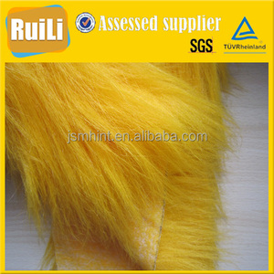 Dài Đống Màu Vàng Rắn Rẻ Hơn Mềm Tay Cảm Thấy Faux <span class=keywords><strong>Plush</strong></span> Lông Thú Đồ Chơi Chất Liệu Vải - Product Image 4