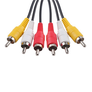 DAJIANG High-End-Schnelllade-Cinch-Stecker kabel Kunden spezifisch OEM vernickelt 3 * <span class=keywords><strong>Rca</strong></span>-Stecker 3 * <span class=keywords><strong>Rca</strong></span>-Stecker Video-Audio-Kabel kameras Autos - Product Image 5