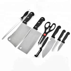 Набор из 8 кухонных ножей из прочной нержавеющей стали с классическим сочетанием