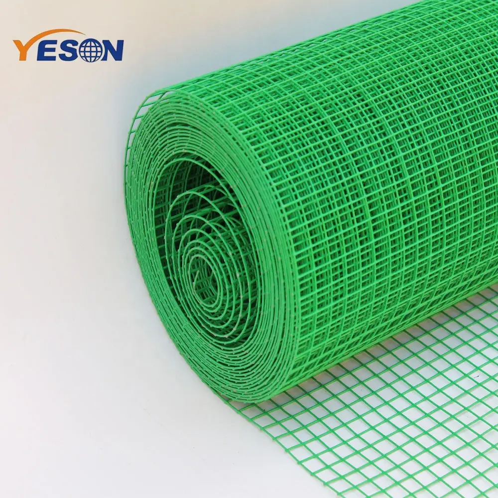 Different colors 2x2 PVC coated Hog wire Fencing welded wire mesh roll