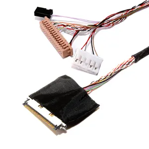 Edp 0.4mm Pitch 20 Pin สำหรับแผงหน้าจอ Lcd Connector 40pin ถึง 30pin Pinout Lvds Cable
