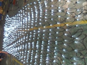 Guirnalda de luces <span class=keywords><strong>LED</strong></span> de malla, tamaño personalizado, para ventana, cortina, Navidad, fiesta, boda, vacaciones - Product Image 4