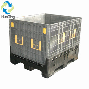 Ucuz Büyük Katlanabilir Palet Kutusu Depolama Toplu Konteyner Ağır Hizmet Tipi Plastik Katlanabilir Palet Kutusu Araba Parçaları Paketleme İçin - Product Image 3