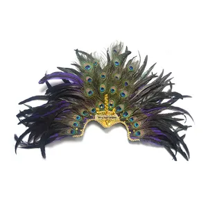 Feather Factory High Prime Quality Carnival Party Native Personalizado OEM Cómo hacer tocado de plumas