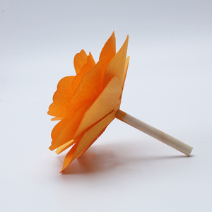 Mescente fait main artificielle sola <span class=keywords><strong>fleur</strong></span> en <span class=keywords><strong>bois</strong></span> avec bâton <span class=keywords><strong>de</strong></span> rotin - Product Image 5
