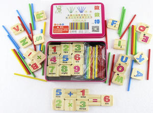 Enseñanza SIDA matemáticas <span class=keywords><strong>inteligencia</strong></span> palos de madera contando y aritmética con caja - Product Image 4