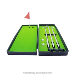 Wholesale Mini metal Christmas golf court pen as gift set for promotion with custom logo gift box