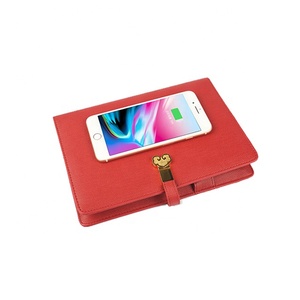 Tùy Chỉnh Máy Tính Xách Tay Tạp Chí Viết Kế Hoạch PU Da A5 Tổ Chức Chương Trình Nghị Sự Nhật Ký Với Powerbank - Product Image 2