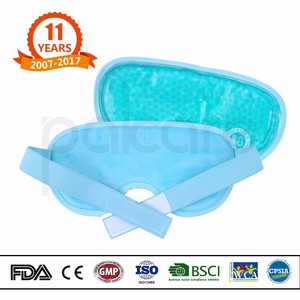 Máscara de ojo del sueño del gel del forro de la <span class=keywords><strong>tela</strong></span> de seda de la compresa fría caliente de encargo al por mayor - Product Image 6