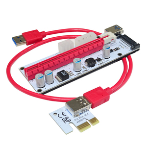 008 s PCI-E 1X a 16X extensión gráficos GPU minería Powered Riser adaptador de tarjeta para la minería <span class=keywords><strong>Bitcoin</strong></span> - Product Image 1
