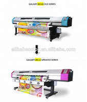 Impresora de Inyección de Tinta Eco Solvente Galaxy 10Ft Lc Ud3212Ld, Impresora Manual de Cama Plana de Rollo a Rollo para PVC, Flex, Plástico, Fabricación Comercial