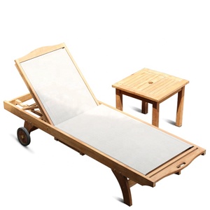 Extérieur mobilier d'extérieur chaise de repos en bois de plage bain de soleil - Product Image 3