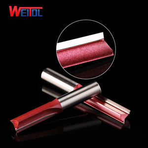 6.35mm allungare due scanalature punta dritto in carburo solido punta <span class=keywords><strong>Router</strong></span> per PVC - Product Image 4