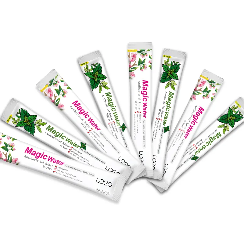 Фирменный одноразовый этикетка от производителя, индивидуальный эппермятный ополаскиватель для полоскания рта, свежий запах рта, свежий спирт, без перечной мяты, ополаскиватель для полоскания рта