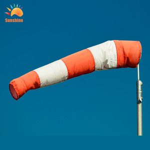 चीर-रोक के साथ पॉलिएस्टर माप पवन जुर्राब बैग Windsock चिंतनशील बेल्ट windsock शंकु windsock फंदा