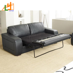 Lujo moderno personalizado 2 plazas sofá cama de cuero genuino precio al por mayor muebles sofá cama plegable - Product Image 4