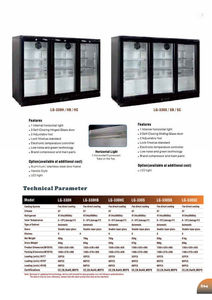 Réfrigérateur commercial à trois portes coulissantes de 330 L, vente chaude - Product Image 4