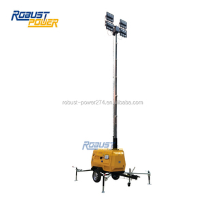 Projecteur de chantier <span class=keywords><strong>portable</strong></span> <span class=keywords><strong>hydraulique</strong></span> 4x480W LED, tour de <span class=keywords><strong>générateur</strong></span> - Product Image 2