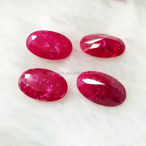 Ertified Miến Điện Hình Dạng Hình Bầu Dục Cabochon Corundum Tự Nhiên 5 Lỏng Ruby Rất Duyên Dáng Đá Quý Cho Phụ Nữ Đàn Ông Nhẫn