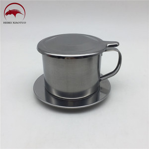 Professionele Vietnam Koffiemand Filter Papierloos Roestvrijstalen Vietnamese Koffiefilter - Product Image 2