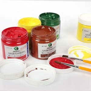 Maries ชุดสีอะคริลิกสำหรับระบายสีผนังกันน้ำ DIY,ชุดสีเพ้นท์สีอะคริลิกสำหรับนักเรียนศิลปะขนาด100มล. - Product Image 2