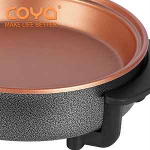 Sartén Eléctrica Redonda Antiadherente de 1500w, de Aluminio y Cobre, para Pizza, sin Aceite - Product Image 6