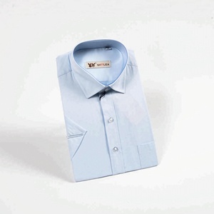 Camicia di cotone in saia di alta qualità per ufficio signore e signori manica lunga formale per la stagione primaverile - Product Image 5