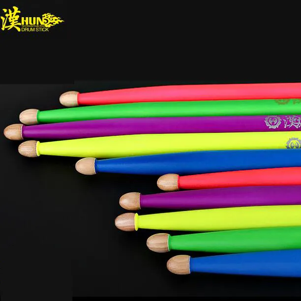 Luminscent Colored Hickory Wood UV Drumsticks 5A