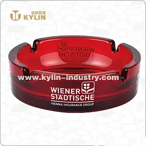 Chinese supplier sells lightweight utility colored glass ashtrays