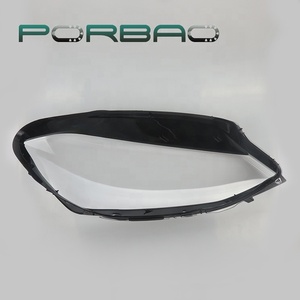 PORBAO per <span class=keywords><strong>Golf7</strong></span> 2014-2017 Copri Faro in Vetro Bicolore Parte Auto Bordo Nero Coperture Trasparenti per Fari - Product Image 3