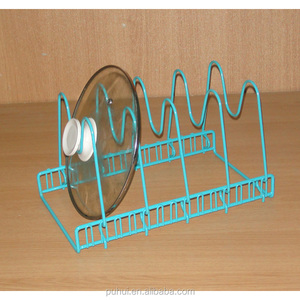 Giá Đỡ Khung Dây Kim Loại Giá Sắp Xếp Đựng Chảo Giá Đỡ Dụng Cụ Nấu Ăn 2 Chức Năng - Product Image 5