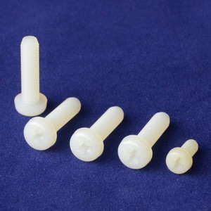 M2 M2.5 एम एम M6 सफेद काले क्रॉस पैन दौर सिर नायलॉन प्लास्टिक शिकंजा - Product Image 4