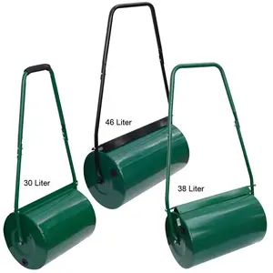 Garden Lawn Metal Aerator Water Sand Filled Manual Grass Roller | 30L 38L & 46L