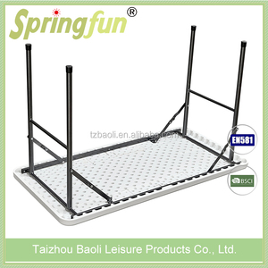 Chất Lượng Cao <span class=keywords><strong>4</strong></span> Feet Thổi Khuôn Rắn Trọng Lượng Nhẹ Nhựa Cắm Trại Gấp Bảng - Product Image 3