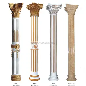 Interior decoration design greek resin pillars coluful fiberglass modern columns