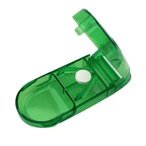 迷你有用的便携式储物盒药药丸持有人片剂切割机分割器药盒 3 种颜色